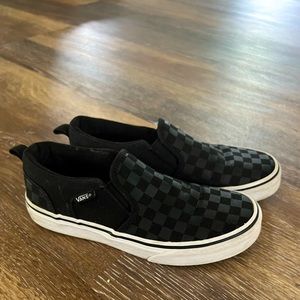 Vans Checkered Black Sneaker Slides